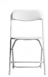 White foldable chairs