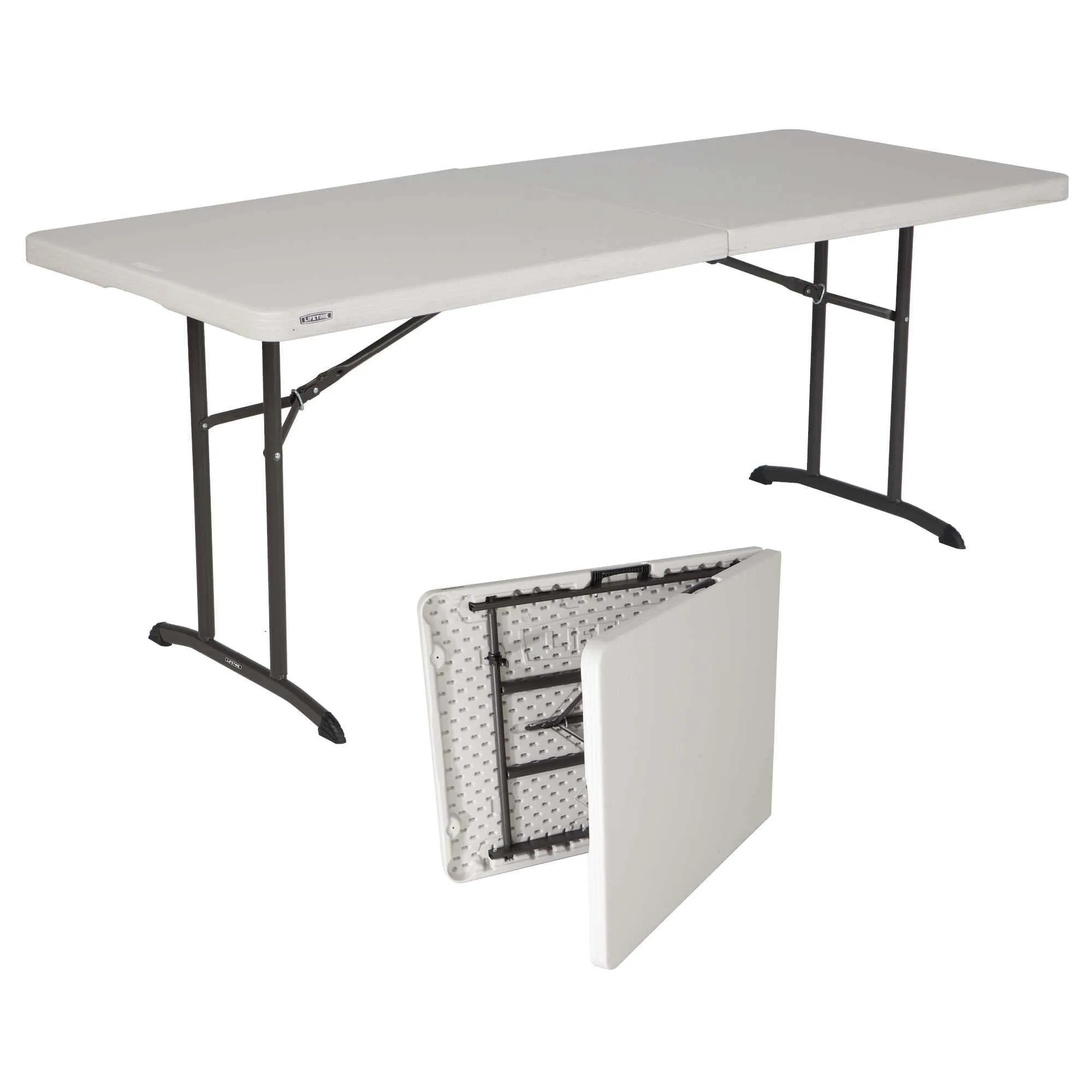 Lifetime 6-Foot Fold-In-Half Table 