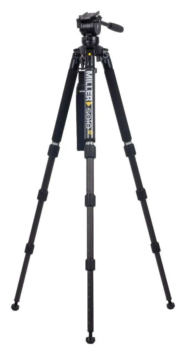 Miller SOLO 75 3-Stage Carbon Fiber Tripod Kit