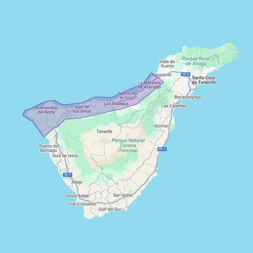 Delivery - Area 6 (West Puerto de la Cruz)