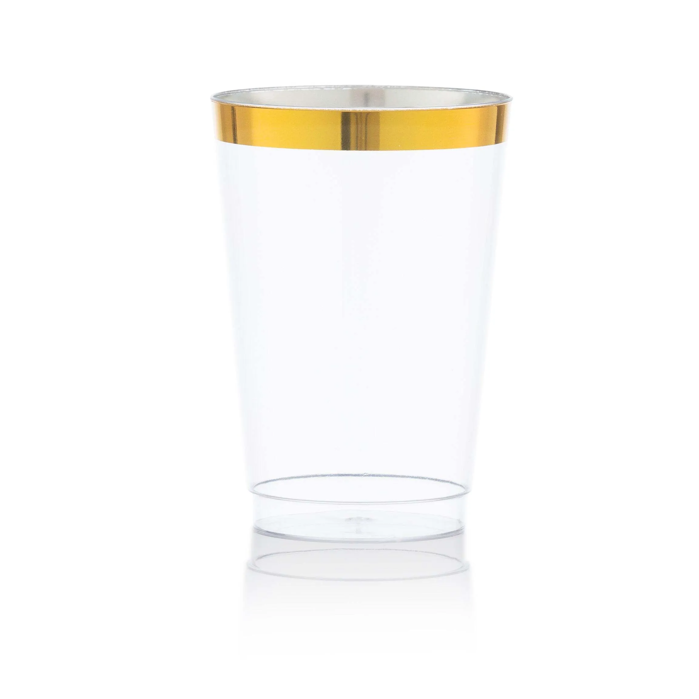 Plastic Gold Rimmed Cup