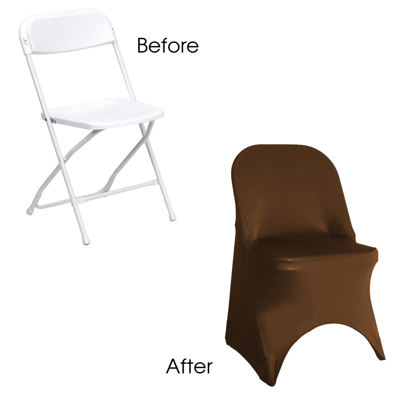 Light Brown Folding Chair Cover