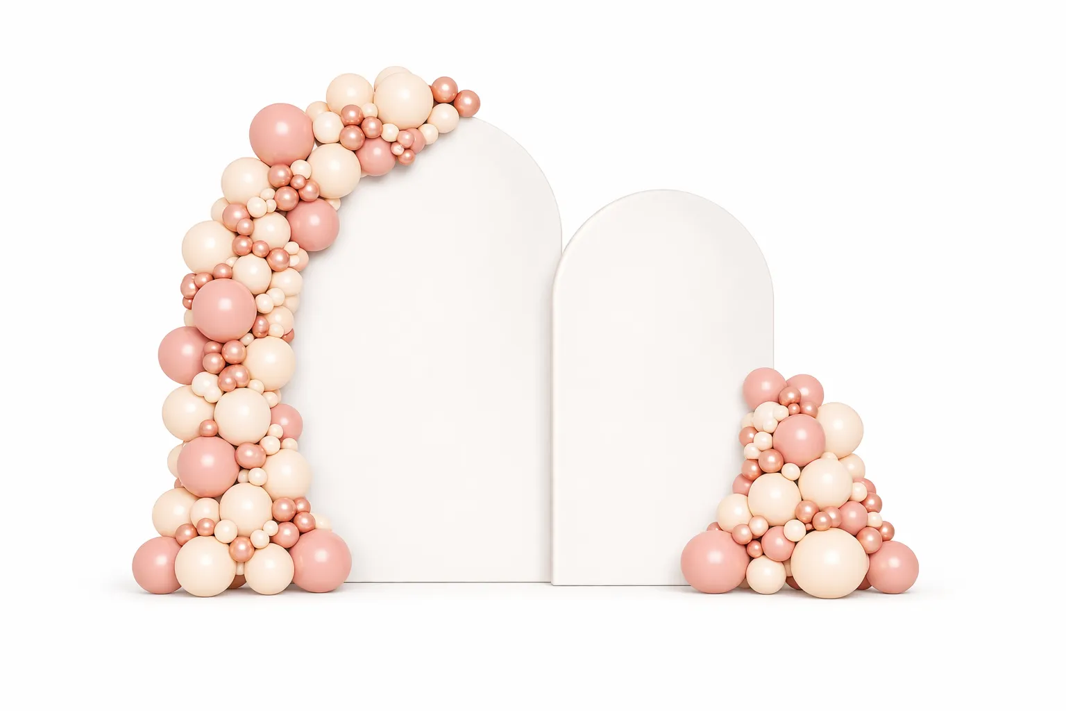 Double Panel Backdrop with Balloon Garland