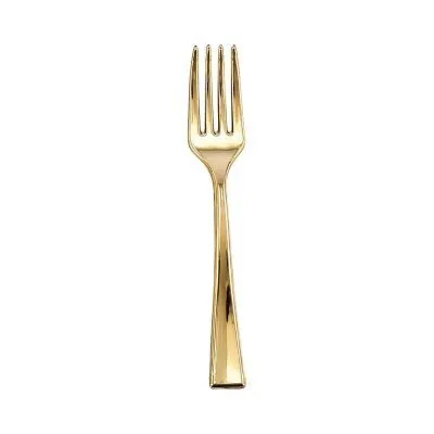 Plastic Gold Mini Fork