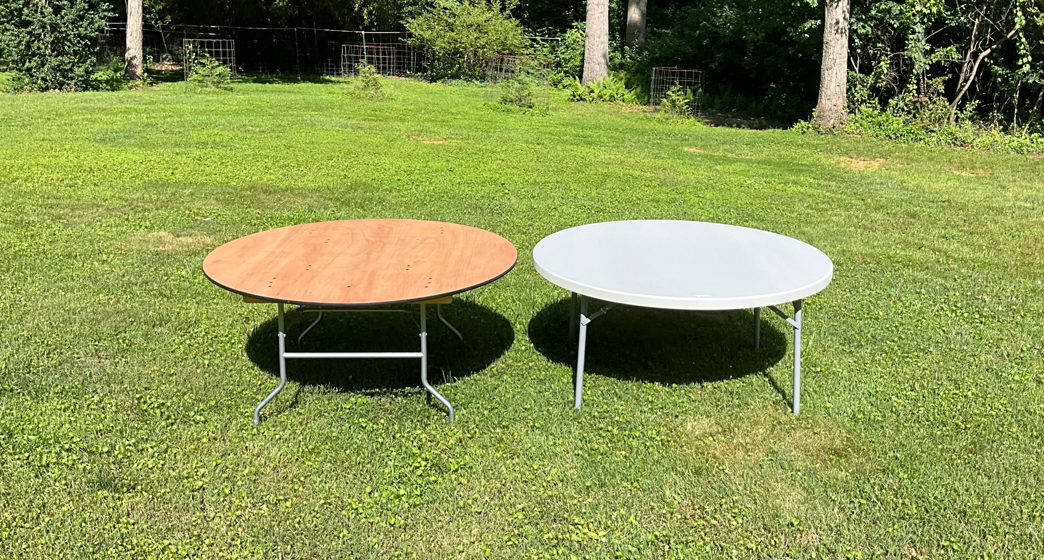 Round 60” Tables  (Wood and Plastic tables)