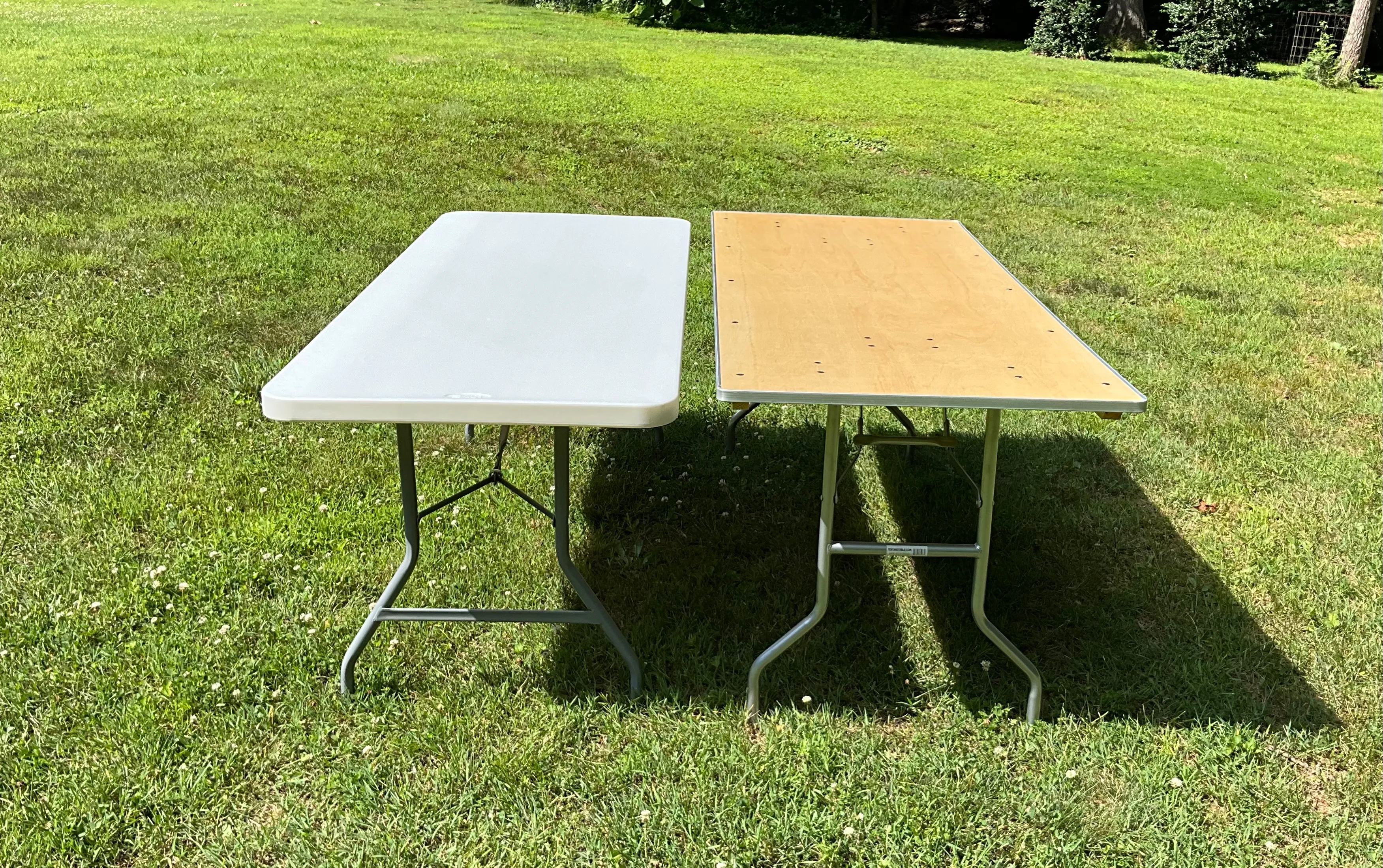 Banquet Tables  6' x 30"   (Wood and Plastic tables)