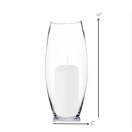 Bullet Glass Pillars with Candle