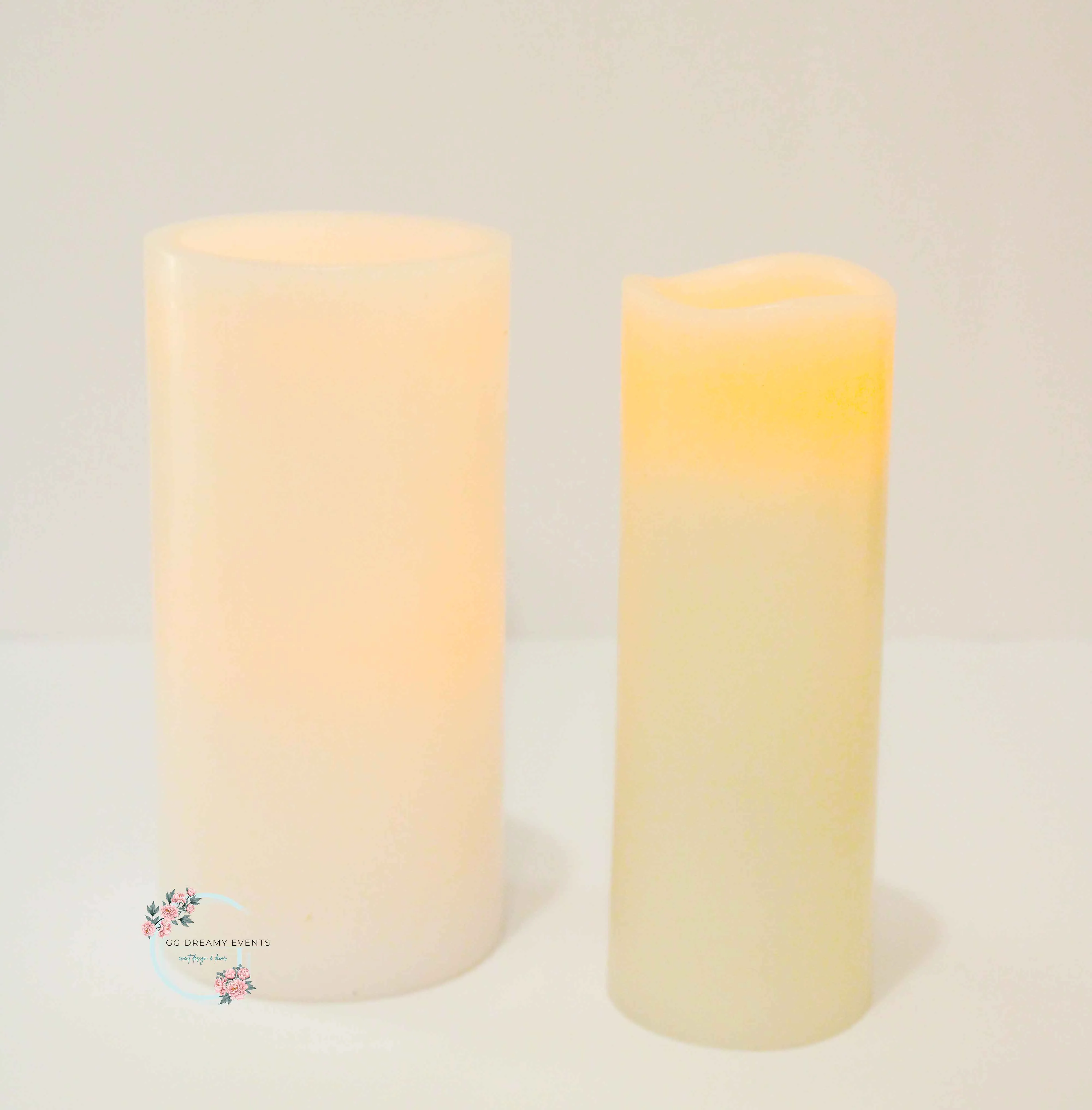 Pillar Candle-Battery Operated 2x 6" Wax Imitation