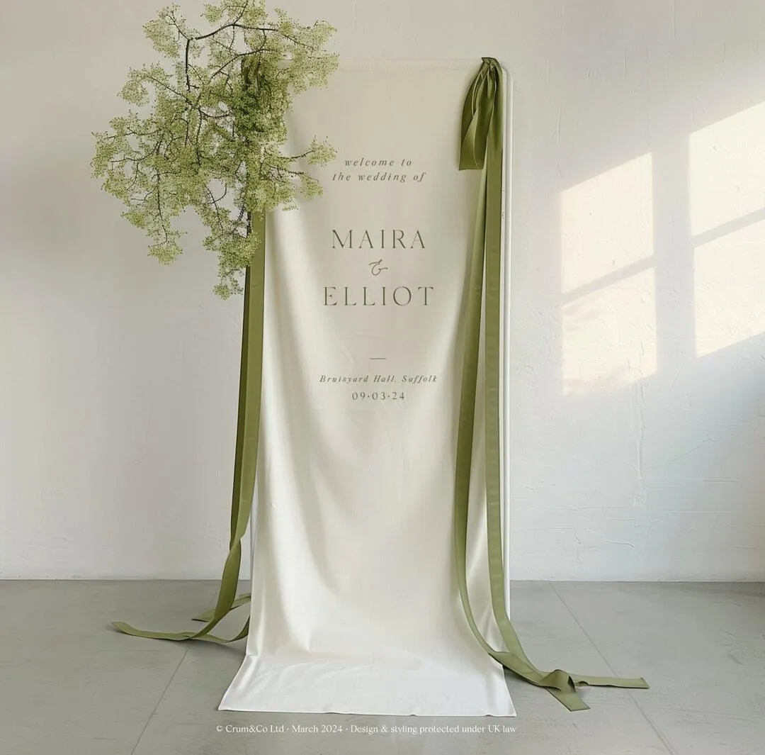WELCOME SIGN FABRIC