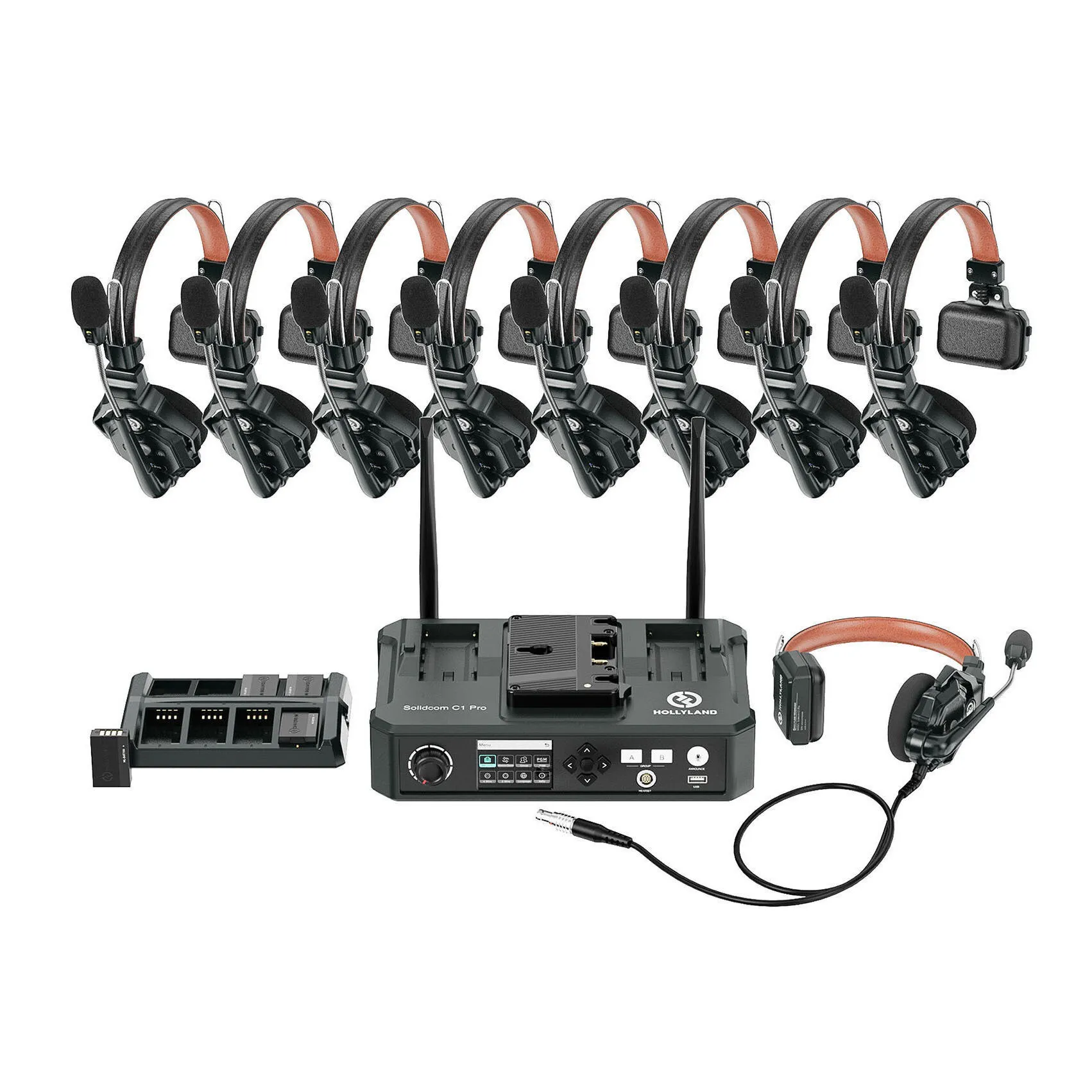 Hollyland Solidcom C1 Pro 9 + Hub Kit