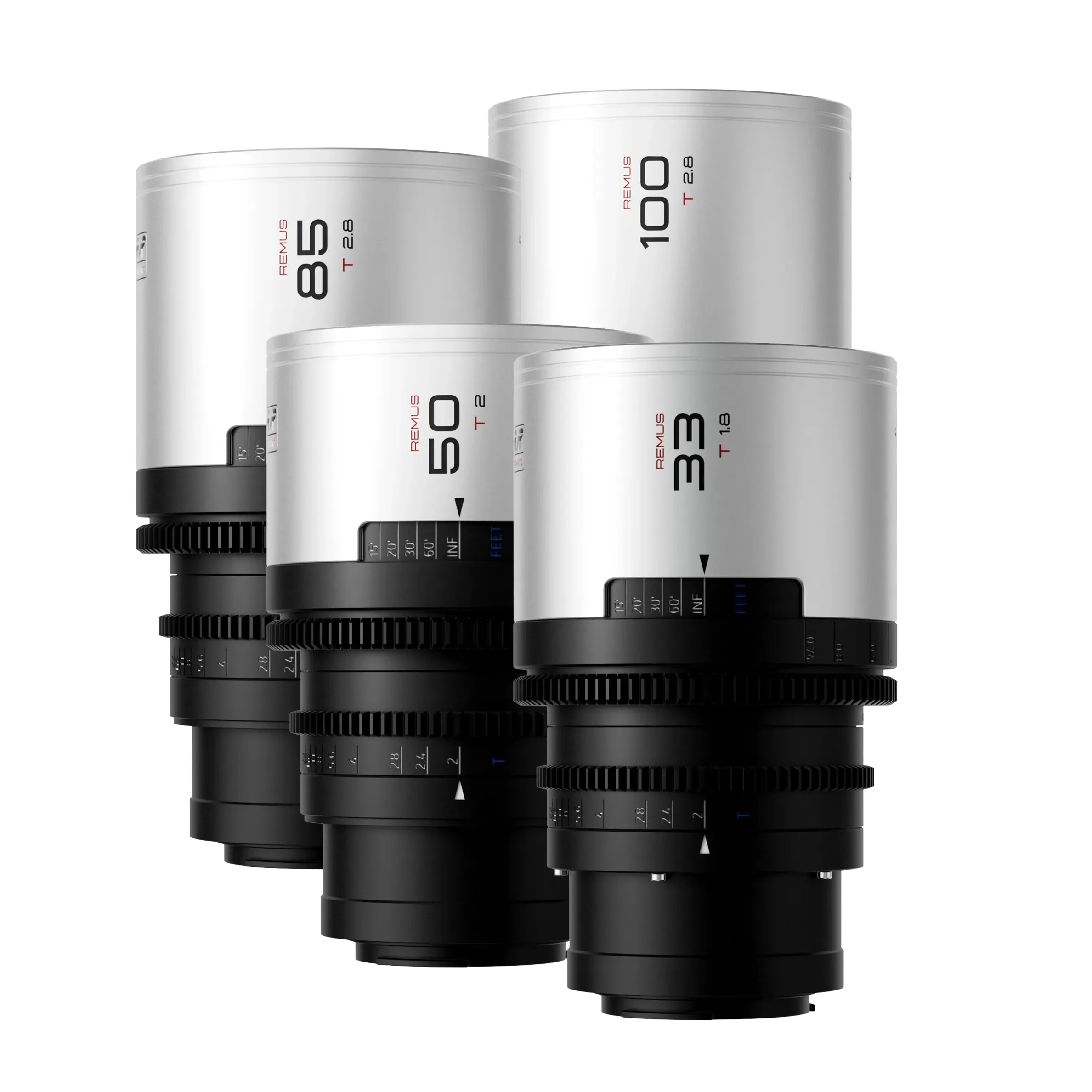 BLAZAR Remus M 1.5X Anamorphic Primes, Silver Flar - 3 Lens Set (Sony E)