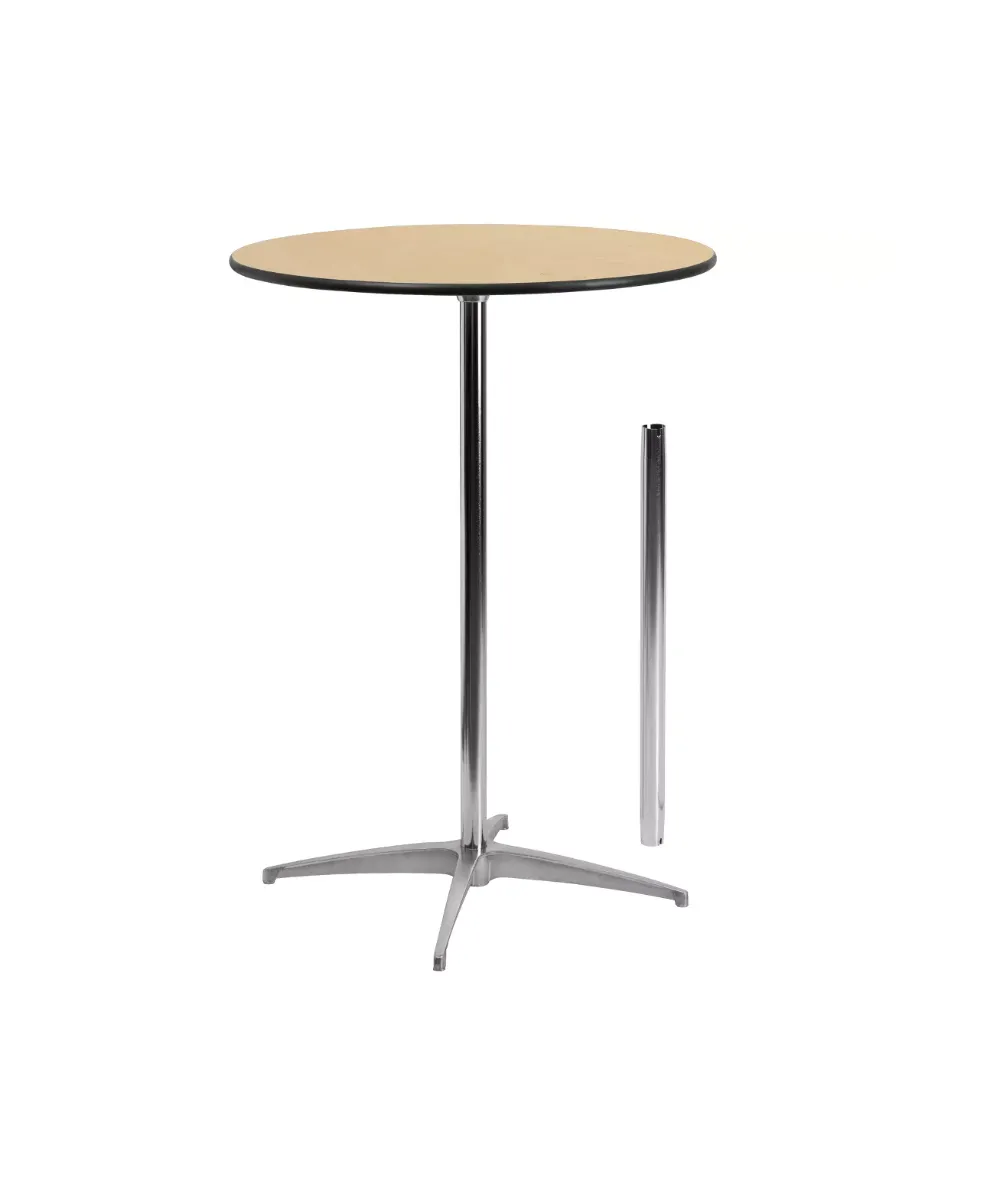 Adjustable Height Cocktail Table - 30" Diameter