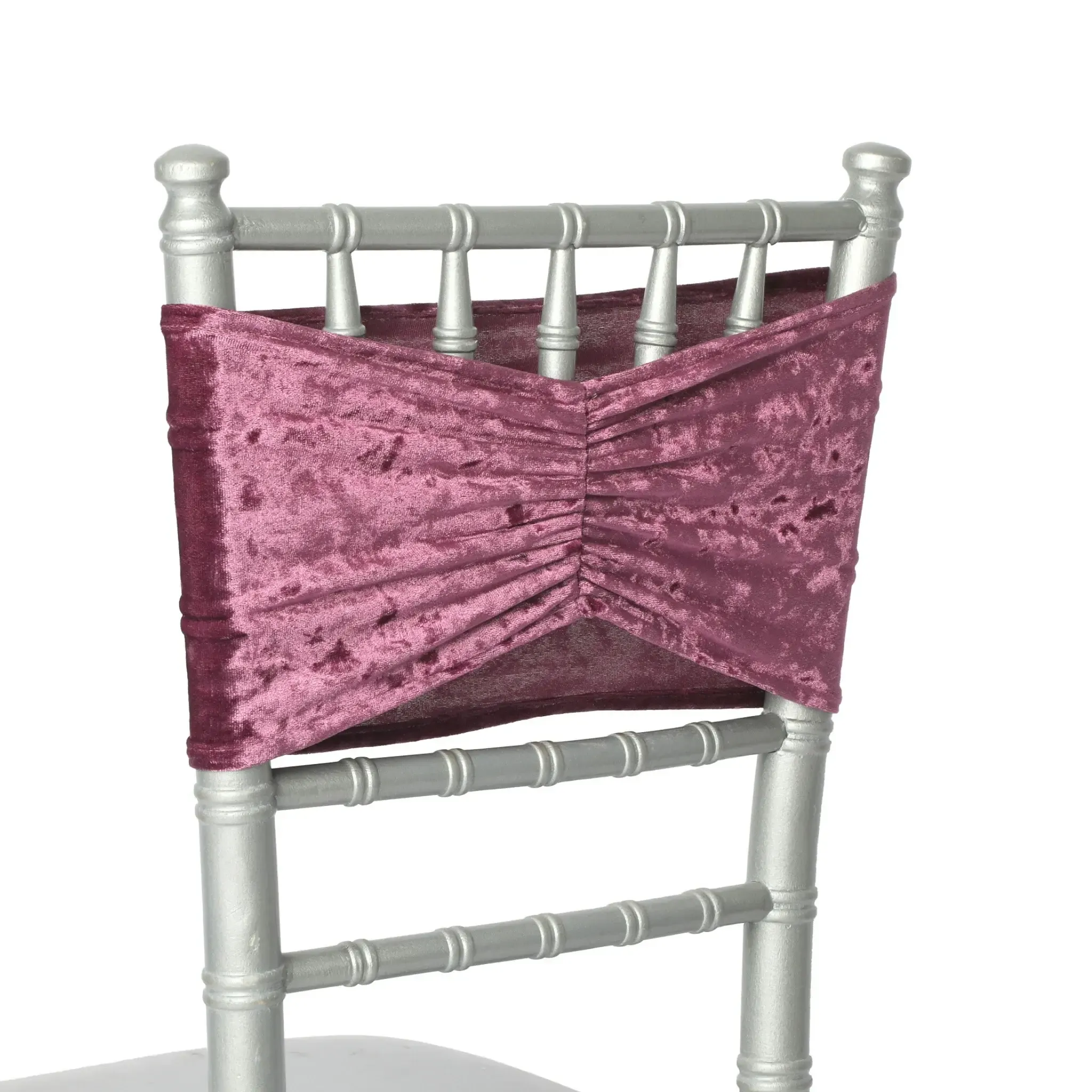 Velvet Ruffle Chair Band