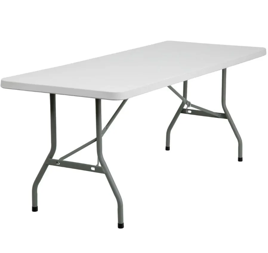 Rectangular Plastic Folding Table - 6' Length