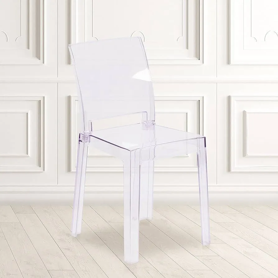 Ghost Chair (Clear) Square Back