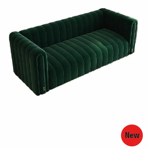 Isabella Velvet Sofa (Green)