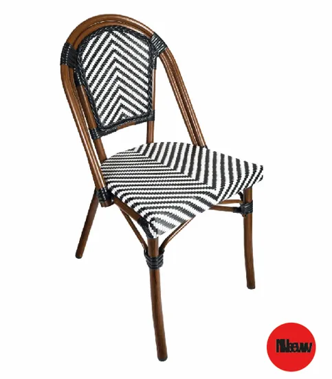 French Bistro Patio Dining Chair (Dark)