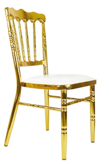 Stainless Steel Napoleon Chair (Gold)