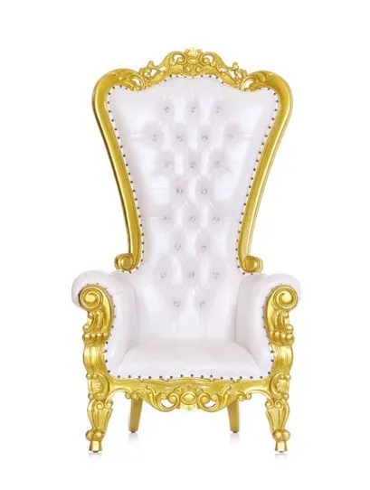 Gold Frame Throne Chair (Single)