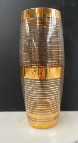 Gold Striped Vase