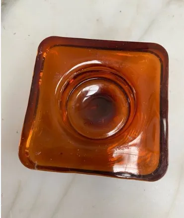 Brown Square Tealight Holders