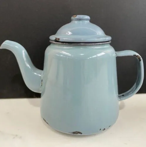 Blue Metal Teapot