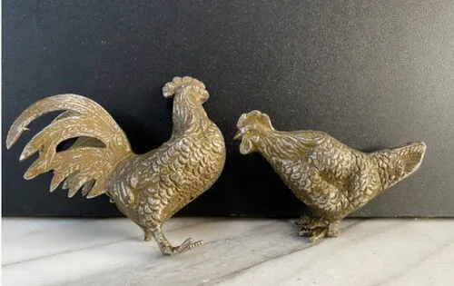 Gold Metal Chickens