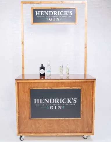 Varnished Wooden Bar