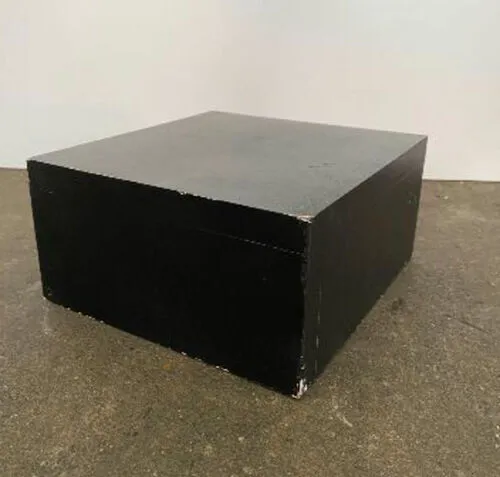Black Wooden Plinth