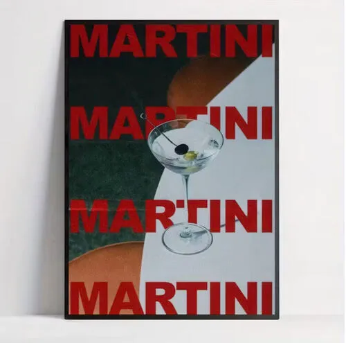 Retro Martini Poster