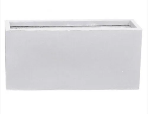 White Rectangular Plant Pot