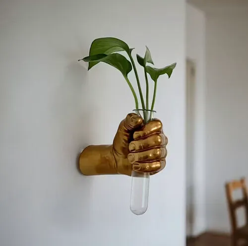 Hand shaped Wall-Mounted Flower Holder
