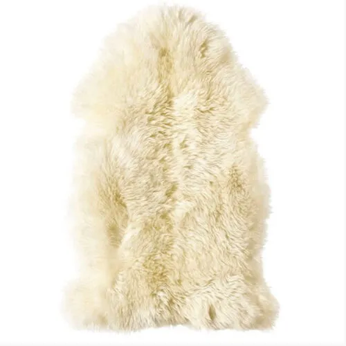 Cream Sheepskin Style Rug