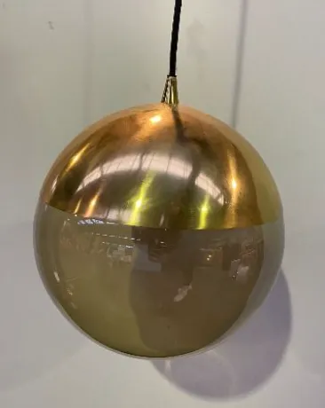 Gold Sphere Ceiling Light