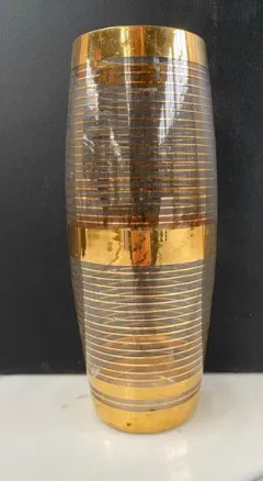 Gold Striped Vase