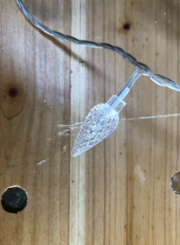 Etched Teardrop Christmas Lights