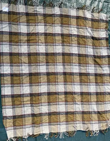 Green Wool Tartan Blankets