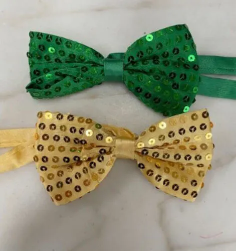 Sequined Bow Tie