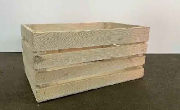 Medium Light Wooden Crate