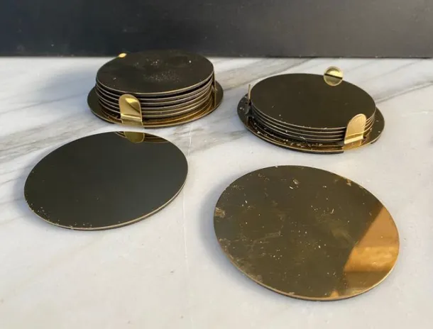 Gold Coasters (Set of 6)