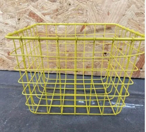 Yellow Metal Basket