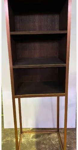 Wooden Shelves with Metal Legs