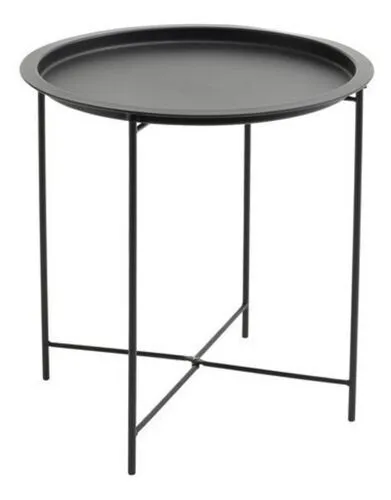 Black Metal Tray Table (Collapsible)