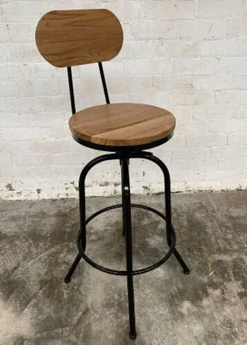Wooden Spinning Chair (with back)