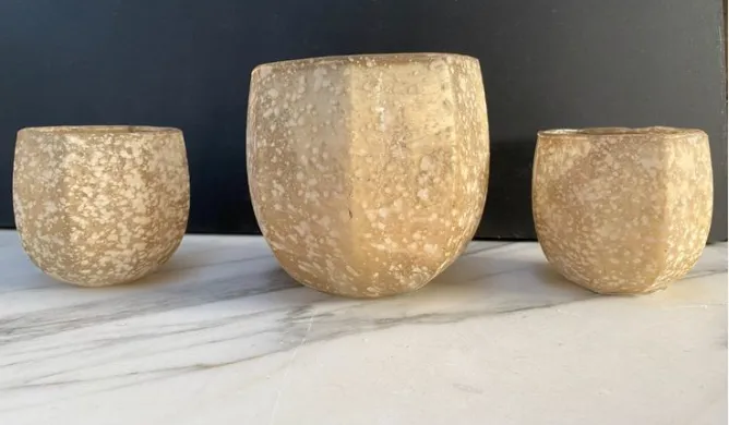 Gold Frosted Tealight Holders