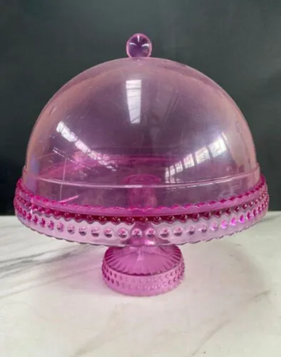 Pink Plastic Cake Stand