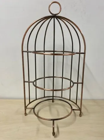 Copper Metal Bottle Display