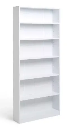 White bookshelf