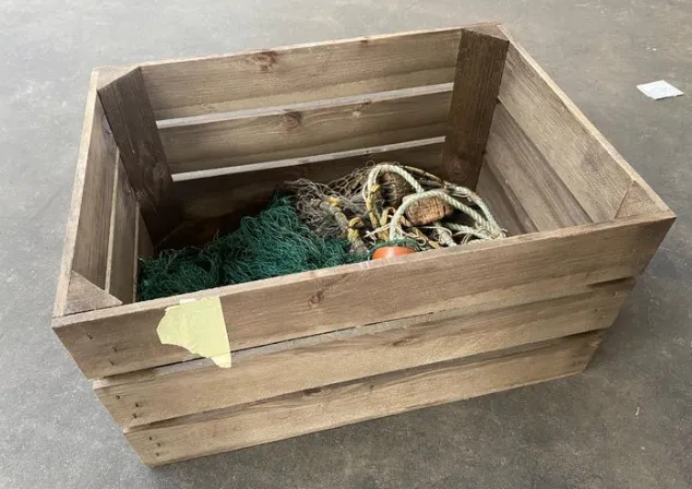 Dark Wooden Crate