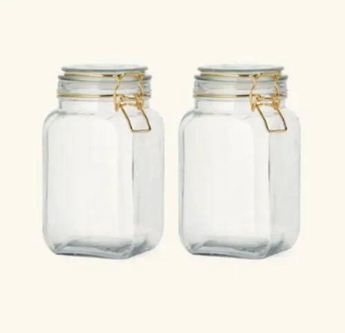 Jar with Gold Clip Top 1.25l